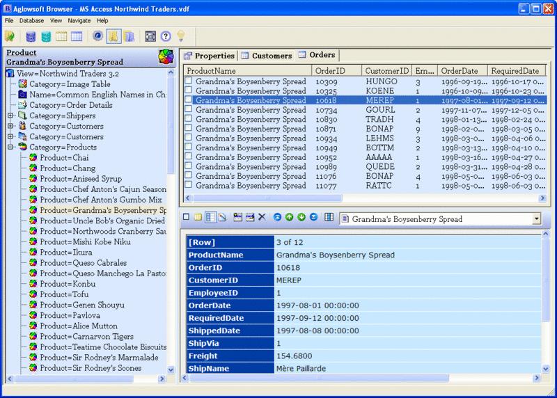 Aglowsoft SQL Query Tools Screenshot